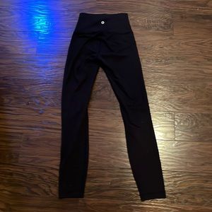 Black Lululemon 28” High Rise Pant